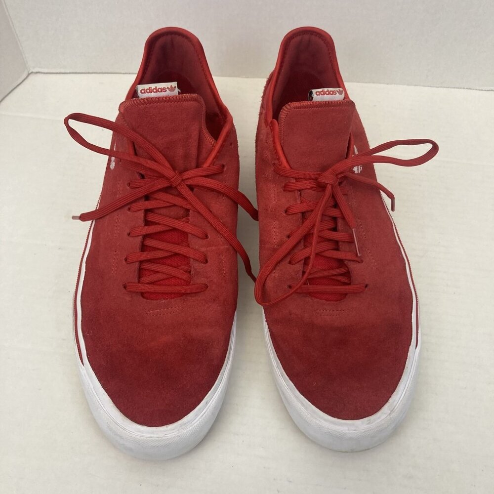 Adidas Sabalo Shoes Mens Size 13 Red Suede Skate Sneakers Low Top Classic Style - Picture 5 of 16